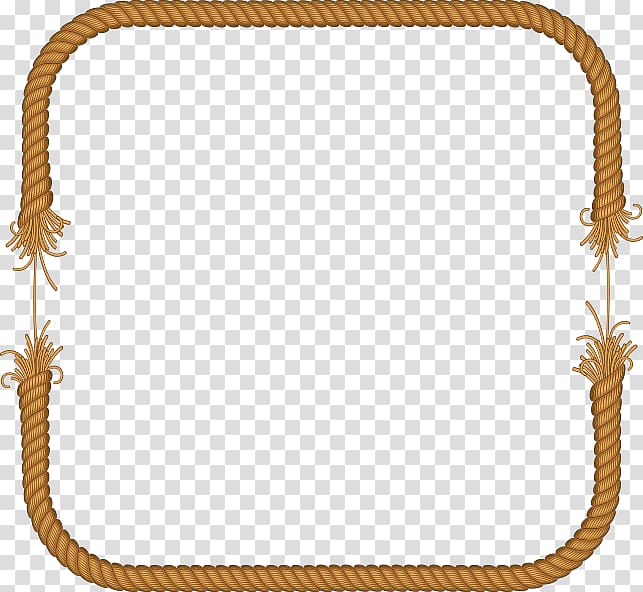 Brown rope border , Rope, rope,rope transparent background PNG clipart