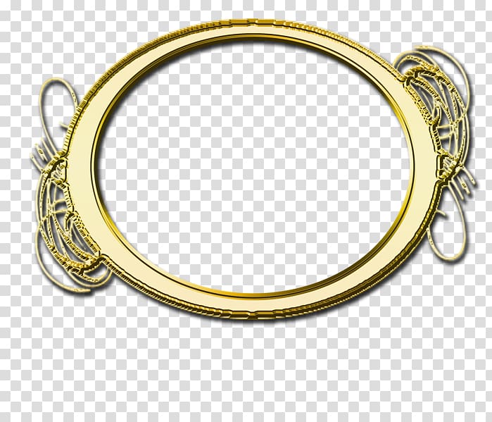 Bangle Drawing Vignette, gold transparent background PNG clipart