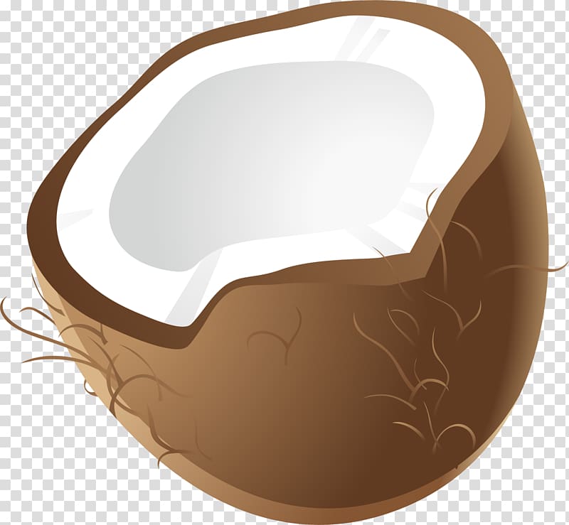 Juice Coconut milk Nata de coco Coconut water, Coffee color cartoon Coconut Juice transparent background PNG clipart