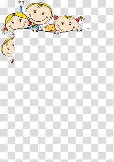 kids cartoon border transparent background PNG clipart