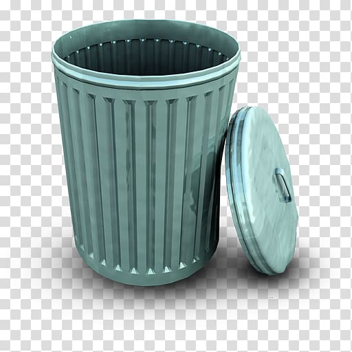 gray trash bin , Waste container Icon, trash can transparent background PNG clipart