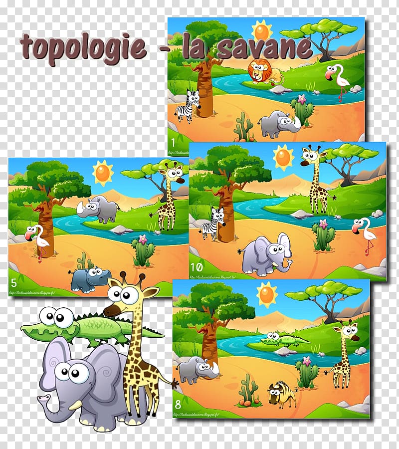 Africa Animal Child Kindergarten Topology, topo transparent background PNG clipart