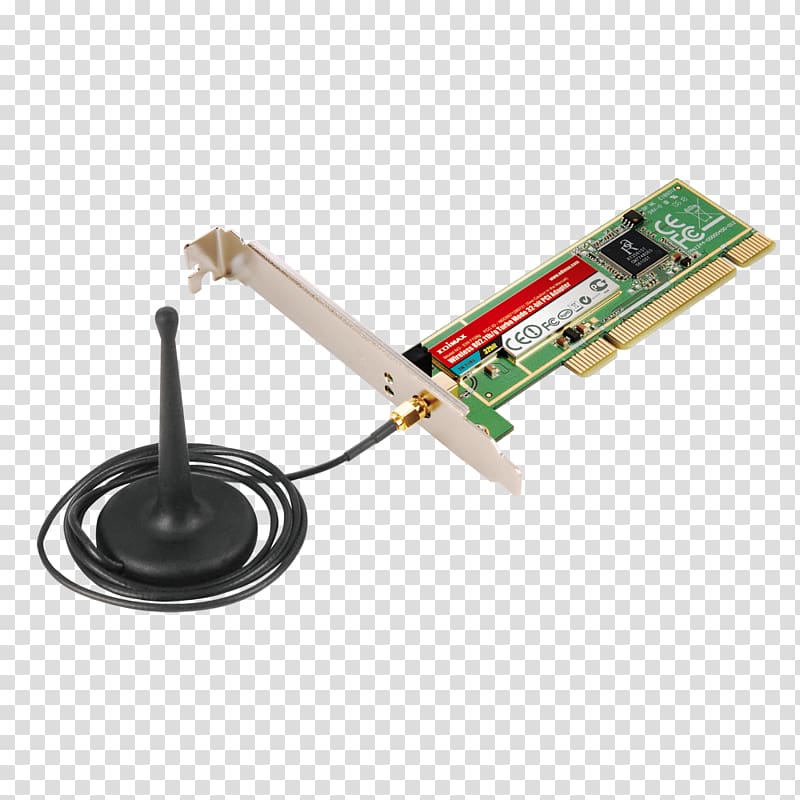 Wireless network interface controller Conventional PCI Wireless LAN IEEE 802.11, others transparent background PNG clipart