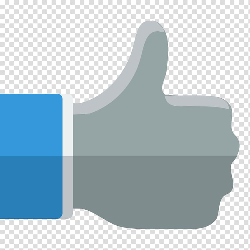 gray and blue like icon, angle thumb aqua hand, Thumb up transparent background PNG clipart
