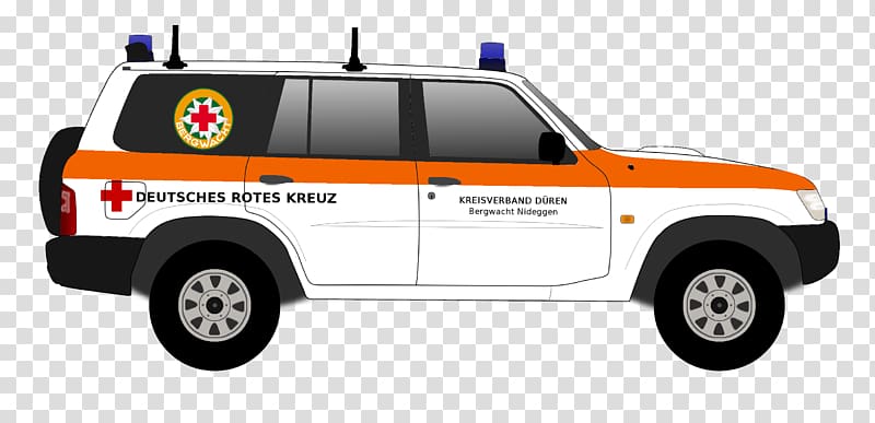Bergwacht Motor vehicle German Red Cross Germany, nissan patrol transparent background PNG clipart