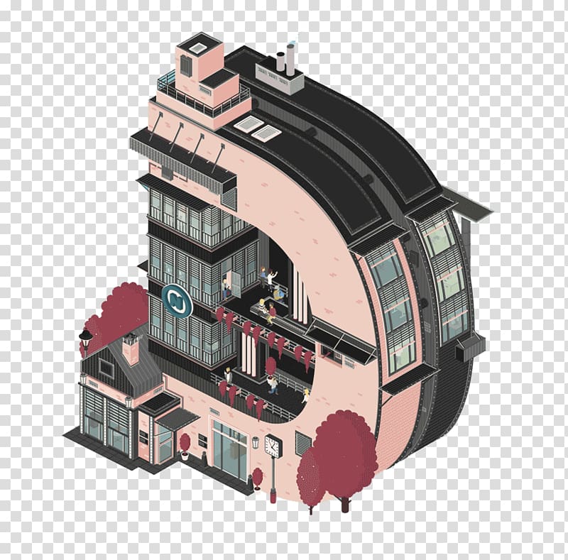 House Creativity Animation Building Illustration, Creative Building transparent background PNG clipart