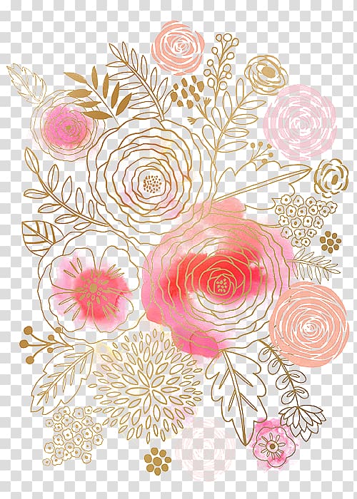 Flower Watercolor painting Floral design Pink, Watercolor flowers, multicolored floral illustration transparent background PNG clipart