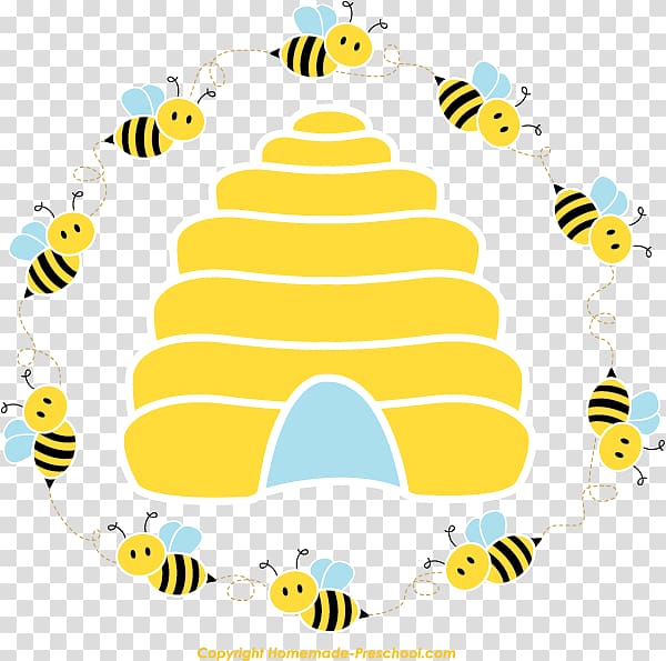 Honey bee Beehive Queen bee , circular border transparent background PNG clipart