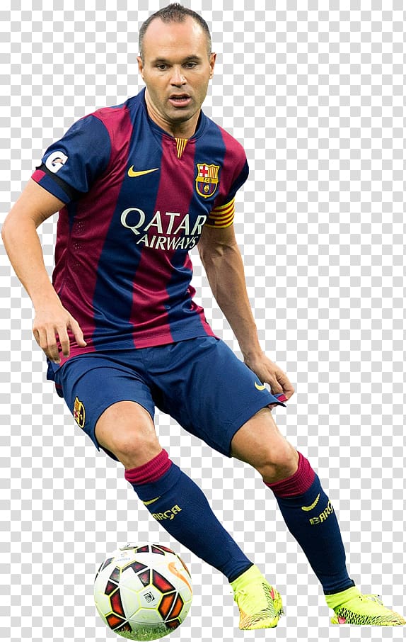 Andrés Iniesta Football FC Barcelona La Liga UEFA Champions League, football transparent background PNG clipart