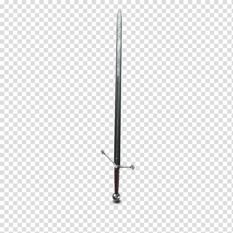 Knightly sword Middle Ages, Medieval sword transparent background PNG clipart