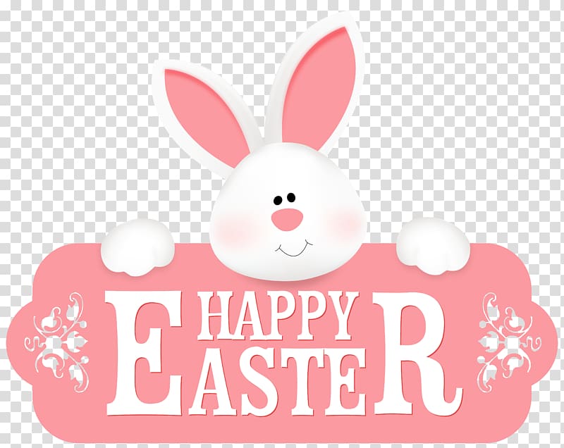 Happy Easter illustration, Easter Bunny , Happy Easter with Bunny transparent background PNG clipart