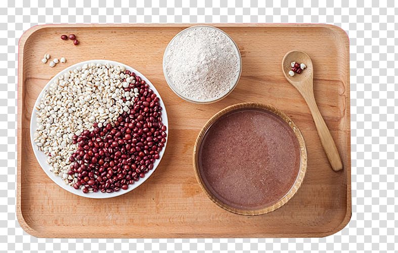 Adlay Cereal Barley Adzuki bean Grain, Red beans barley flour transparent background PNG clipart
