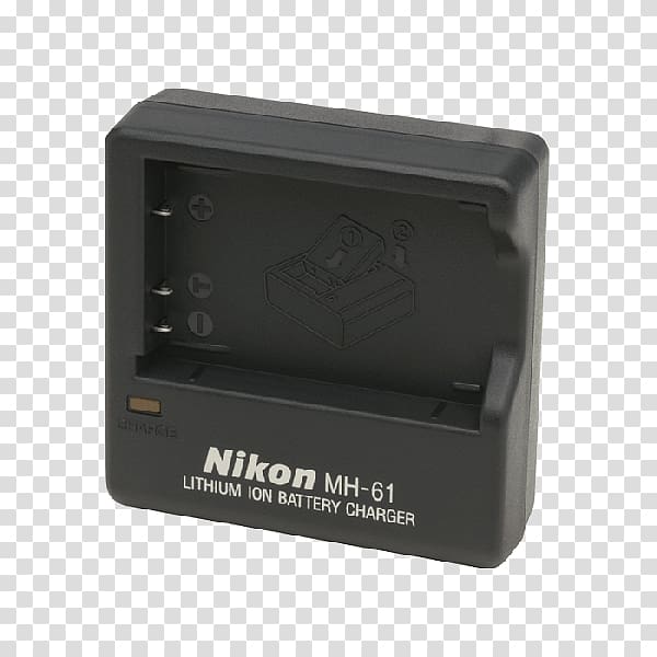 Battery charger Nikon Coolpix P80 Nikon Coolpix P90 Nikon Coolpix 5900 Nikon Coolpix 3700, Camera transparent background PNG clipart