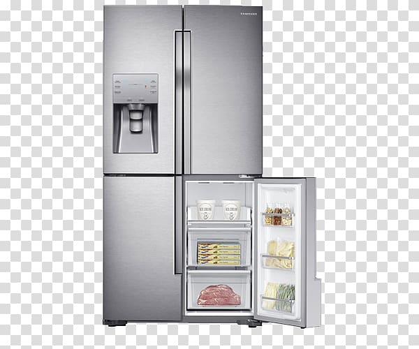 Samsung RF56J9040 Refrigerator Freezers Auto-defrost, refrigerator transparent background PNG clipart