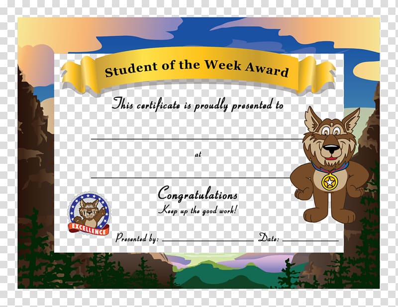 Student Academic certificate School Template Teacher award, student transparent background PNG clipart