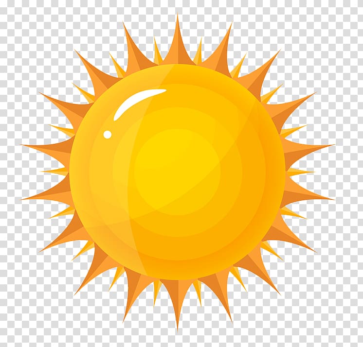 yellow sun , Cartoon Drawing , sun transparent background PNG clipart