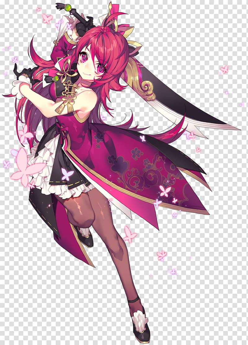 Elsword YouTube Elesis Art Character, youtube transparent background PNG clipart