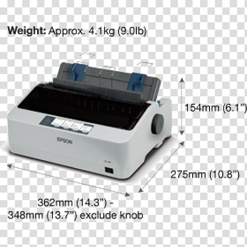 Dot matrix printing Epson Printer Ink, printer transparent background PNG clipart