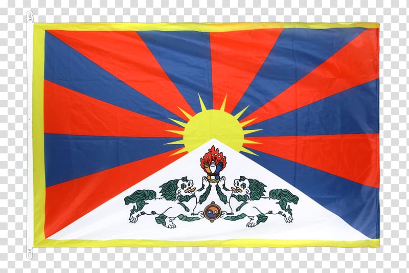 Tibetan independence movement Flag of Tibet Tibetan people, Flag transparent background PNG clipart