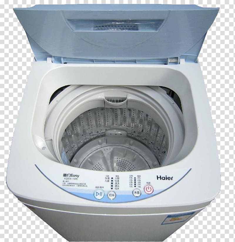 Washing machine Haier Home appliance, Large capacity Haier automatic drum washing machine material transparent background PNG clipart