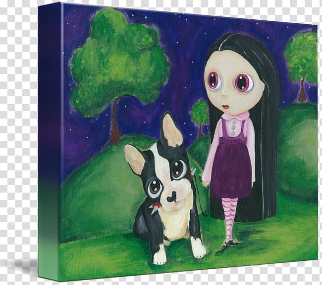 Boston Terrier Dog breed Painting Puppy Art, painting transparent background PNG clipart