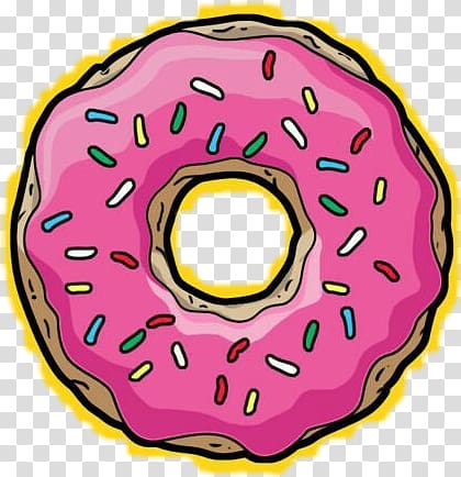 Donuts Homer Simpson Frosting & Icing Drawing , others transparent background PNG clipart