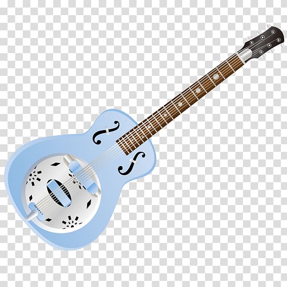 Acoustic-electric guitar Musical instrument, Blue guitar transparent background PNG clipart