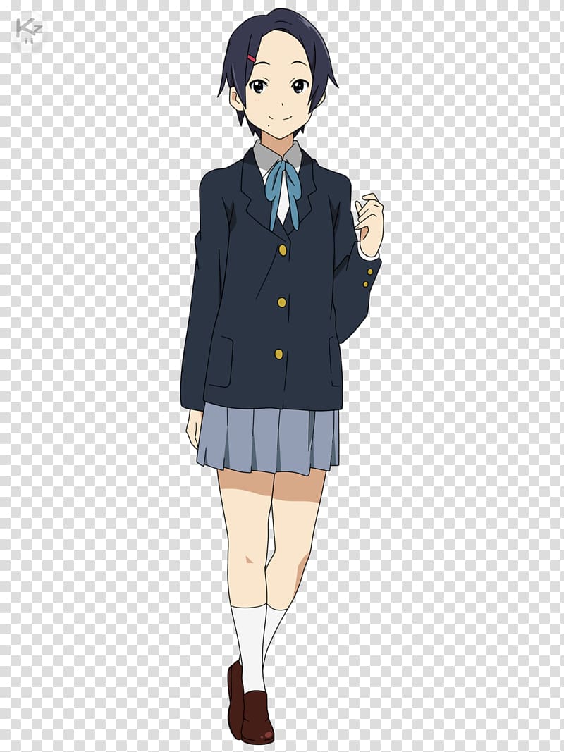 Leon Carosi Yui Hirasawa K-On! School uniform Anime, k on ritsu transparent background PNG clipart