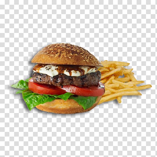 Cheeseburger Buffalo burger French fries Hamburger Slider, burger king transparent background PNG clipart