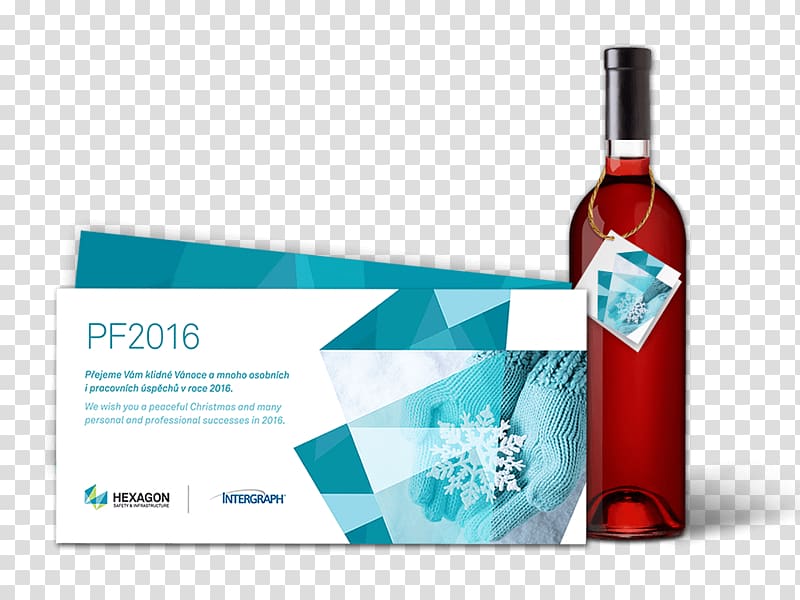 Hexagon Wine Distilled beverage Liqueur Bottle, PORTFOLIO transparent background PNG clipart