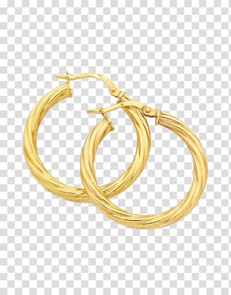 Earring Body Jewellery Bangle, Gold Hoop transparent background PNG clipart