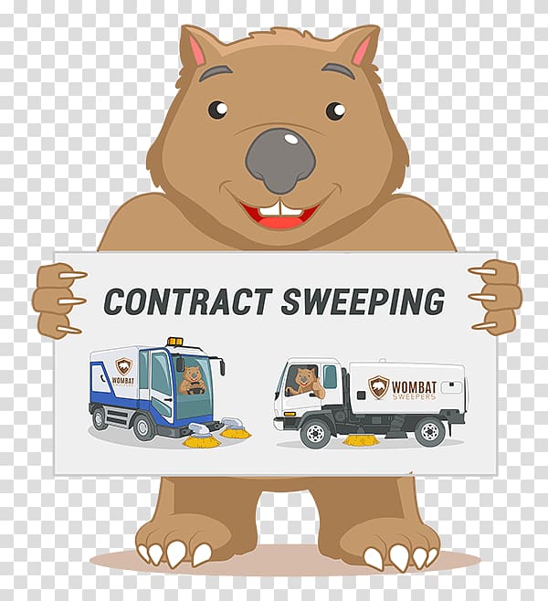 Wombat Sweepers Machine Street sweeper Dog Scrubber, Dog transparent background PNG clipart