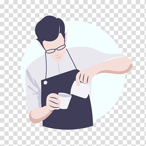 Cafe Coffee Barista Thumb World, community coffee jobs transparent background PNG clipart