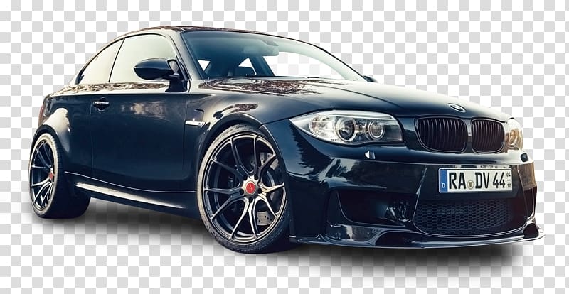 BMW M Coupe BMW M3 Car BMW 1 Series BMW M1, Black BMW 1M V FF Car transparent background PNG clipart