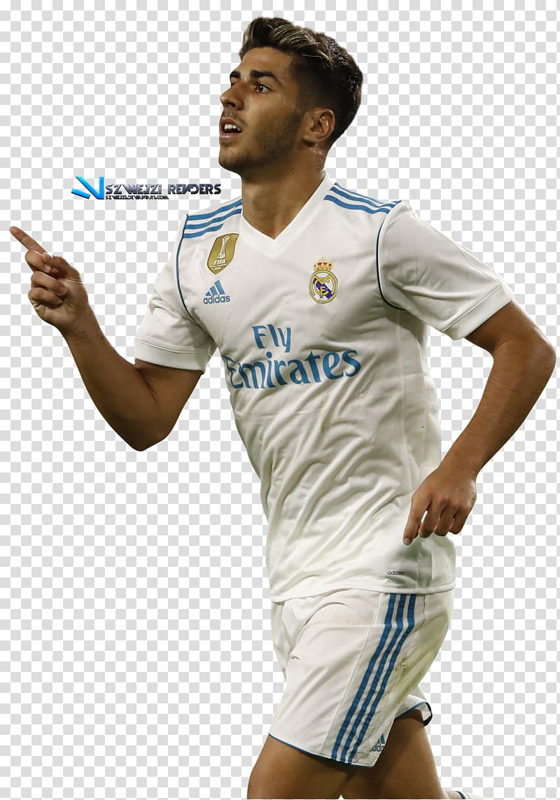 Marco Asensio Real Madrid C.F. Palma T-shirt, Marco Asensio transparent background PNG clipart