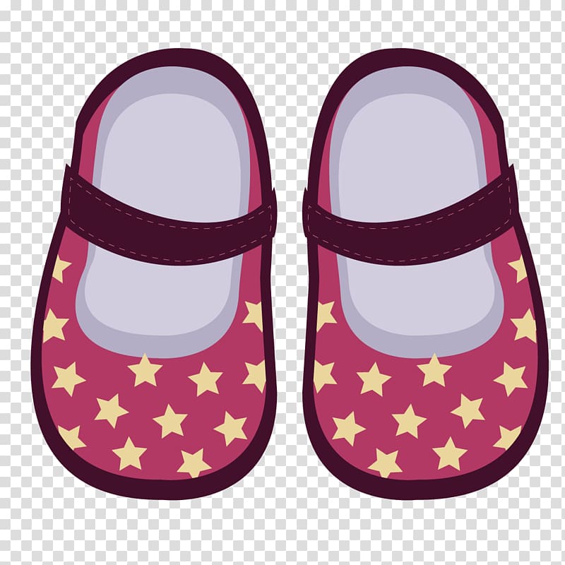 Shoe Slipper Euclidean Footwear, Star Shoes transparent background PNG clipart