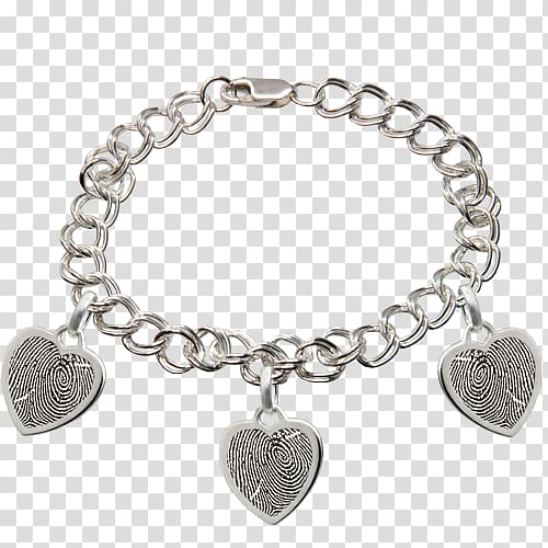 Charm bracelet Gold Jewellery Charms & Pendants, Heart fingerprint transparent background PNG clipart