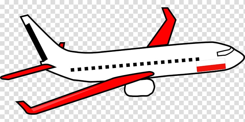 white and red plane art illustration, Airplane Aircraft Flight Free content , Cartoon airplane model transparent background PNG clipart