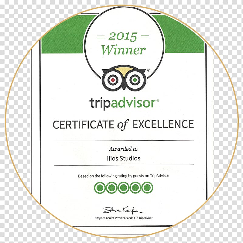 TripAdvisor MonarC Hotel **** Travel Restaurant, excellence certificate transparent background PNG clipart