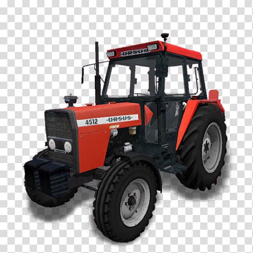 Massey Ferguson Tractor Agricultural machinery Four-wheel drive, tractor transparent background PNG clipart