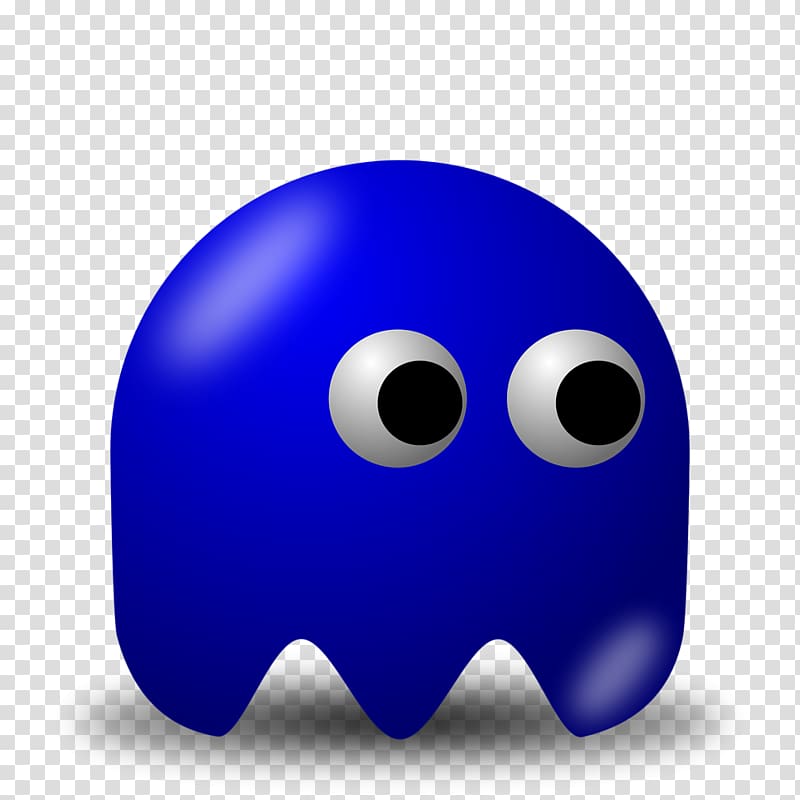 Pac-Man Ghosts Blue , Blue Ghost transparent background PNG clipart