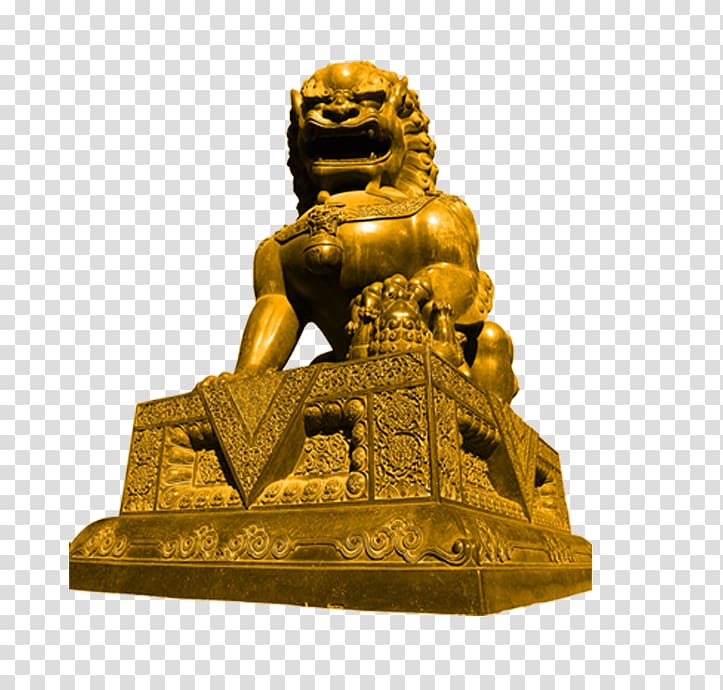 Lion Stone sculpture, lion transparent background PNG clipart