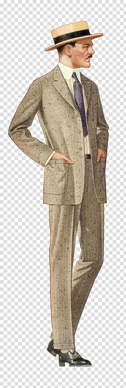 1920s Edwardian era 1940s 1930s Suit, beautifully business single transparent background PNG clipart