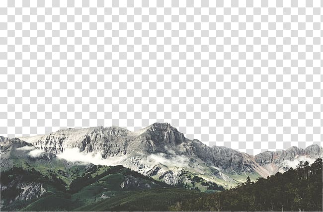landscape of alps mountain, Mountain Printing Poster Cloud, mountain peak transparent background PNG clipart