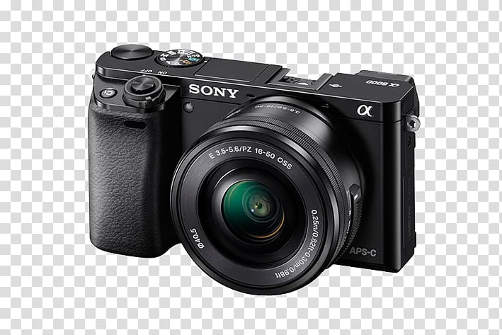 Sony NEX-5 Mirrorless interchangeable-lens camera 索尼 Active pixel sensor, Camera transparent background PNG clipart