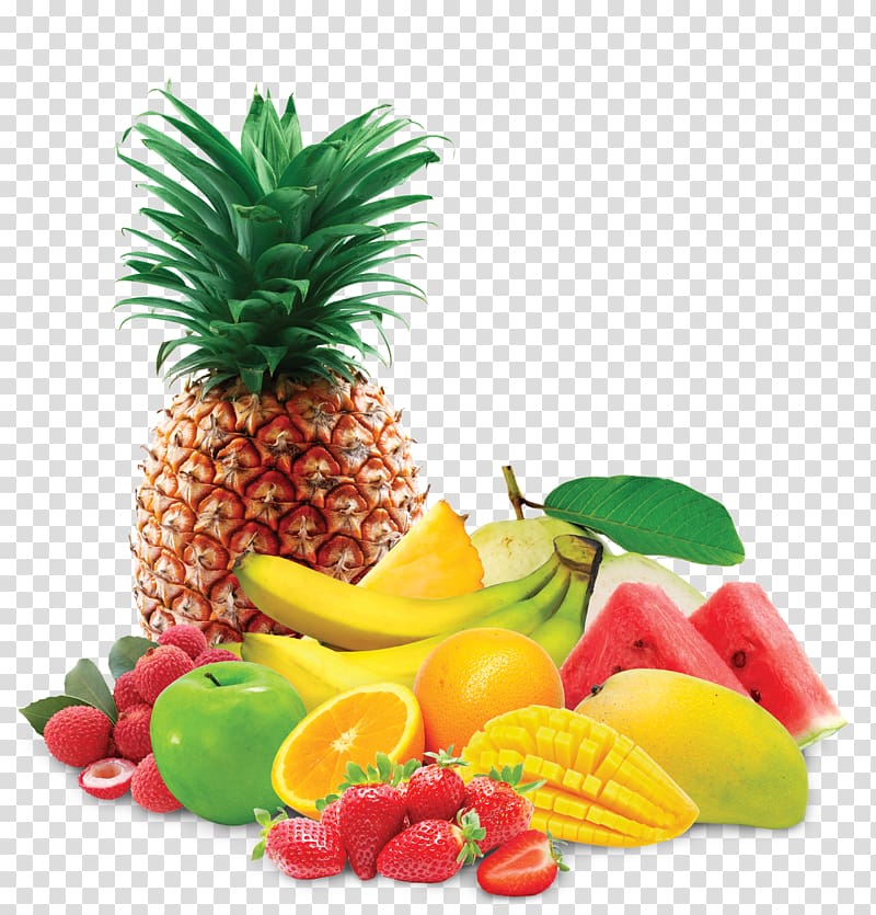 Juice Smoothie Pineapple Organic food Sundae, fruits basket transparent background PNG clipart