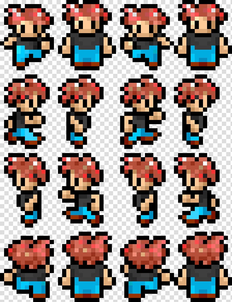 Sprite Character Retrogaming 8-bit , 8 BIT transparent background PNG clipart