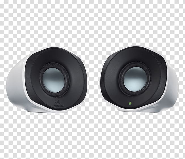Loudspeaker Logitech Stereophonic sound Laptop, stereo speakers transparent background PNG clipart