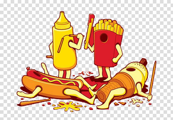 Ice cream Hamburger Hot dog French fries Fast food, Fries hamburger hot dog ice cream war transparent background PNG clipart