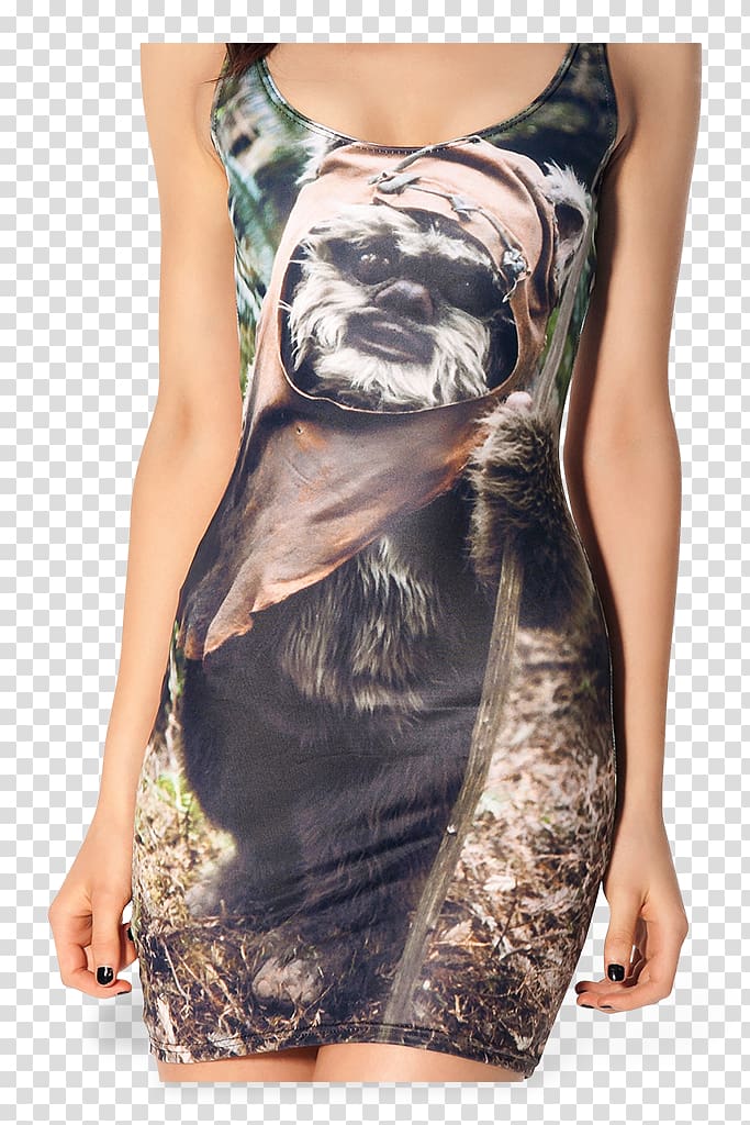 Star Wars Ewok Swimsuit BlackMilk Clothing Chewbacca, star wars transparent background PNG clipart